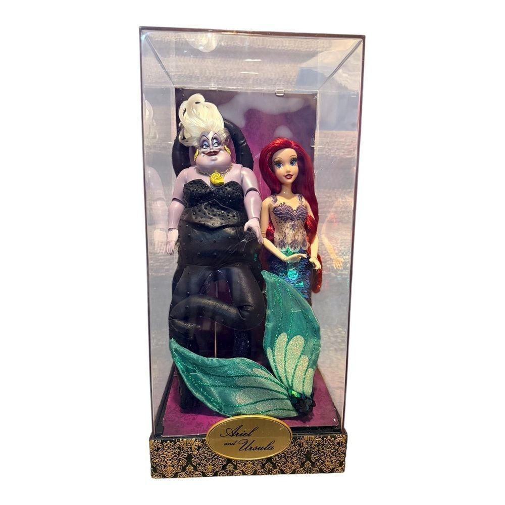 Disney 2015 Limited Edition Fairytale Designer Ariel Ursula Dolls Little Mermaid - Picture 2 of 8